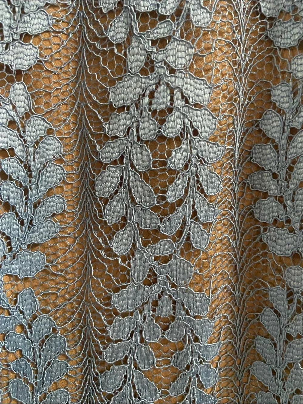 Michael Kors Light Blue Lace Bell-Sleeve Shift Dress - Picture 4 of 8